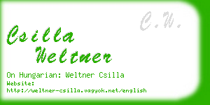 csilla weltner business card
